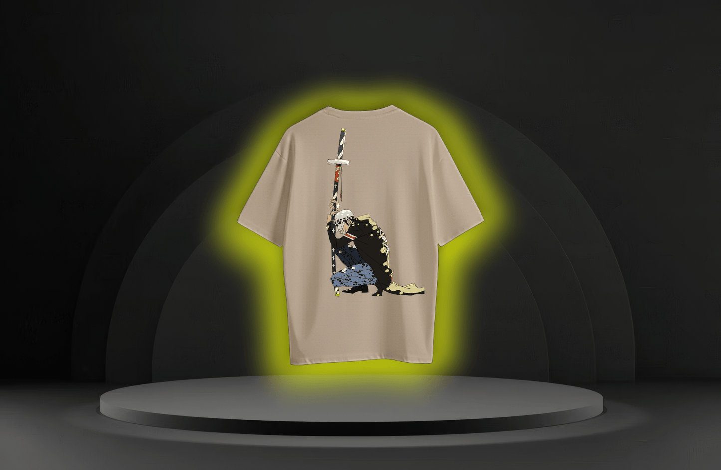 The Surgeon Of Death Oversized Tee available in White/Black/Beige - RadAnime