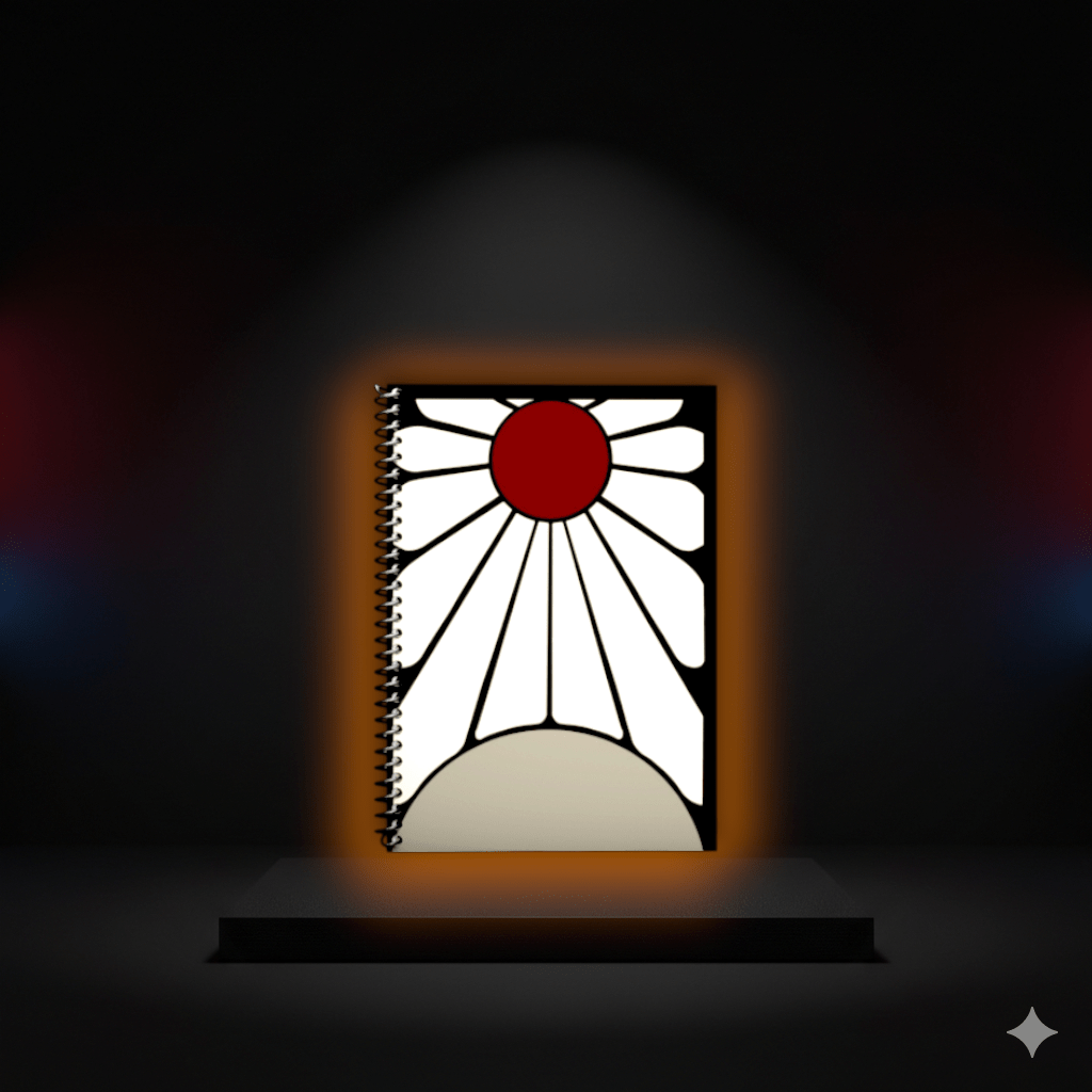 Hanafuda Earrings-Spiral Notebook [150 PAGES] - RadAnime