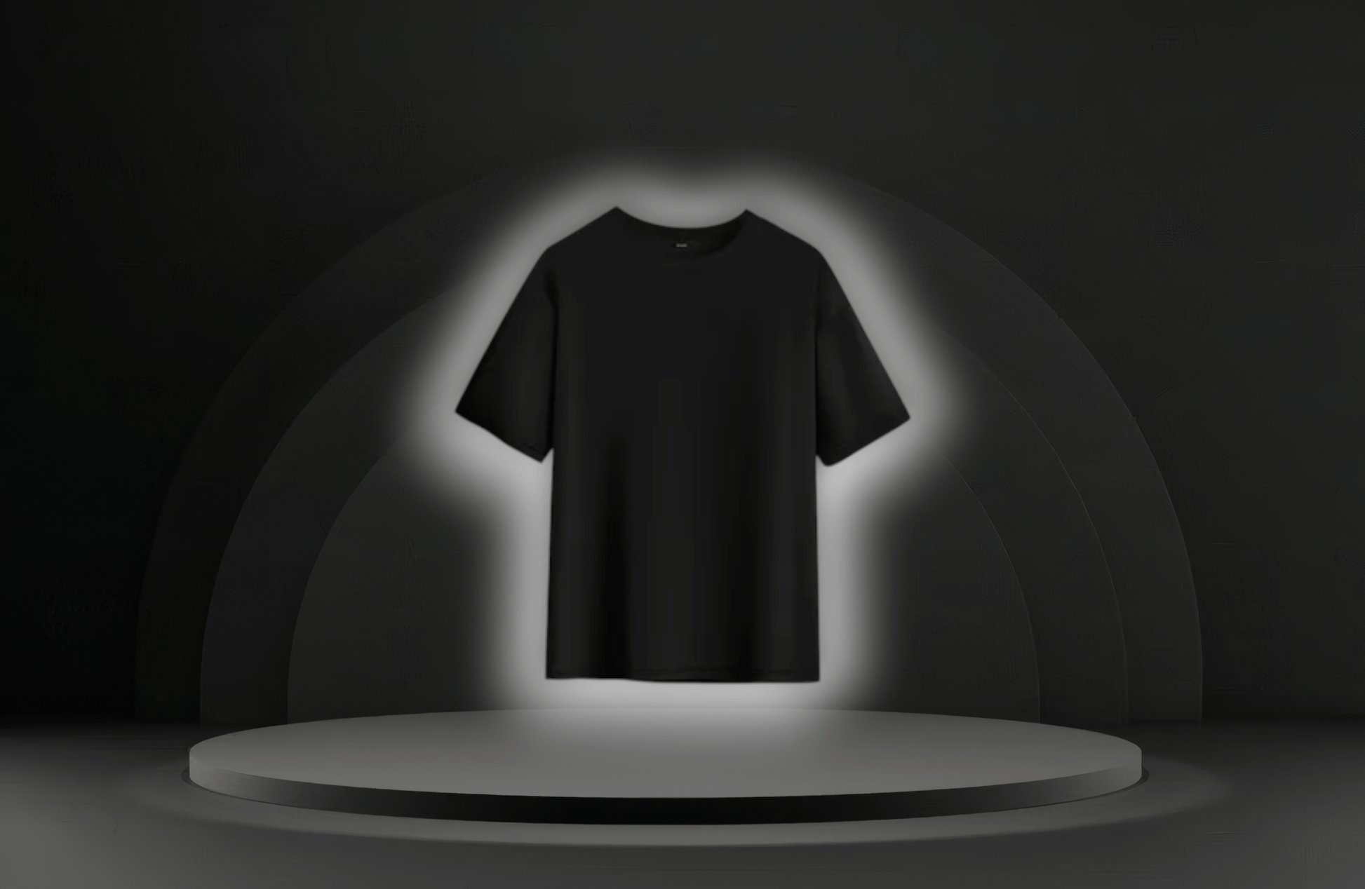 Hollow Mask Oversized Tee [Cotton] Available Only In Black. - RadAnime