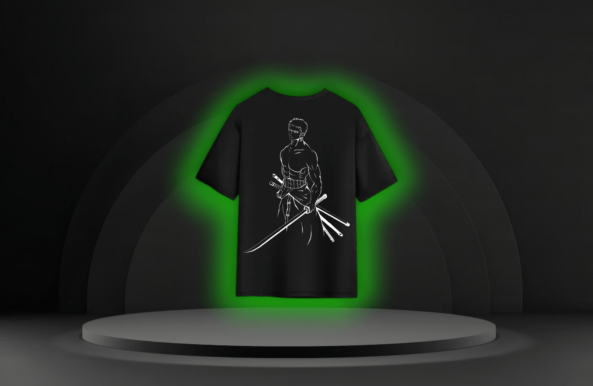 Moss Head [ONE PIECE] Oversized Tee Available in Green/Blue/Black - RadAnime