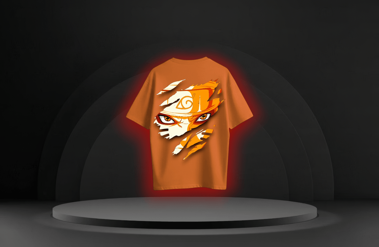 The Cursed Boy [NARUTO] Oversized Tee Available in Orange/White/Black - RadAnime