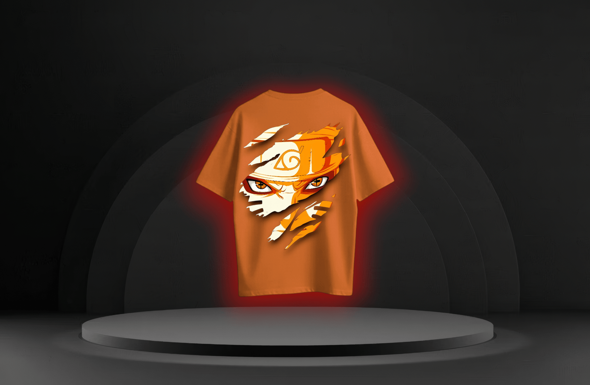 The Cursed Boy [NARUTO] Oversized Tee Available in Orange/White/Black - RadAnime