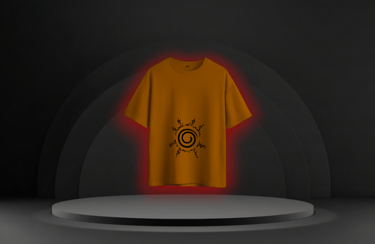 The Cursed Boy [NARUTO] Oversized Tee Available in Orange/White/Black - RadAnime