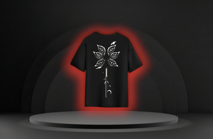 The Jealous Tsugikuni [DEMON SLAYER] oversized Tee Beige/Black - RadAnime