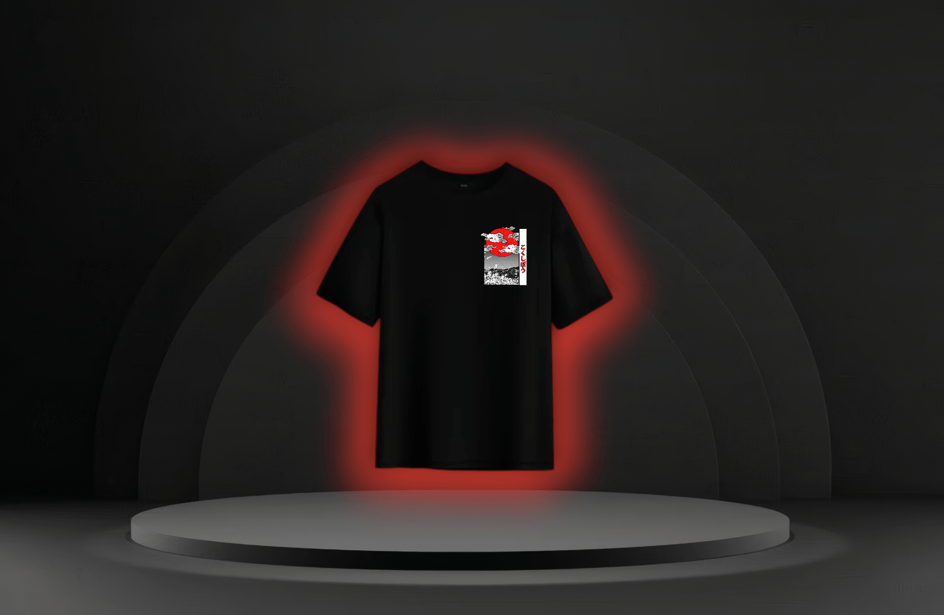 The Jealous Tsugikuni [DEMON SLAYER] oversized Tee Beige/Black - RadAnime