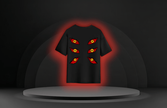 Upper One's Wrath [DEMON SLAYER] Oversized Tee Black/White - RadAnime